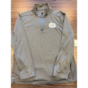Champion UNC Tar Heels Quarter Zip Pullover Gray Athletic Women's Large